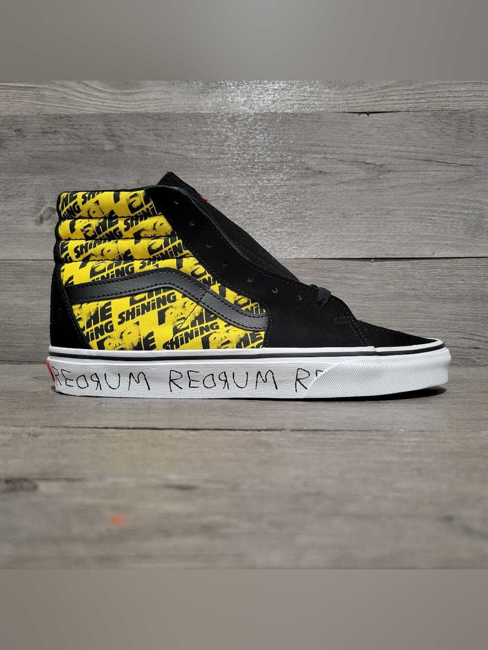 Vans x House of Terror The Shining SK8-Hi Mens Sz 9 Black Yellow Shoes